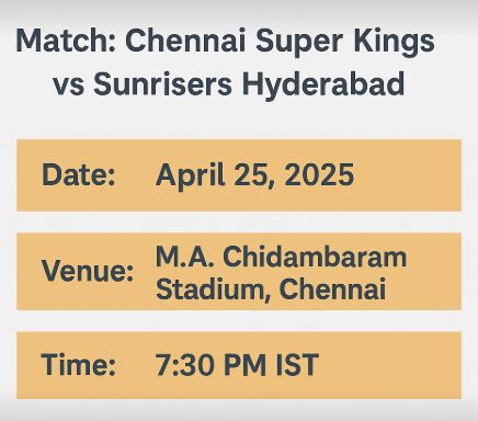 CSK vs SRH, Dream11 Team